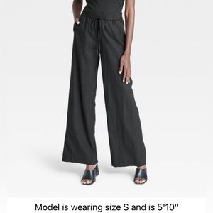 A New Day-Target-Women’s High-Rise, Wide Leg, Pull-On Linen Pants - Medium NWT